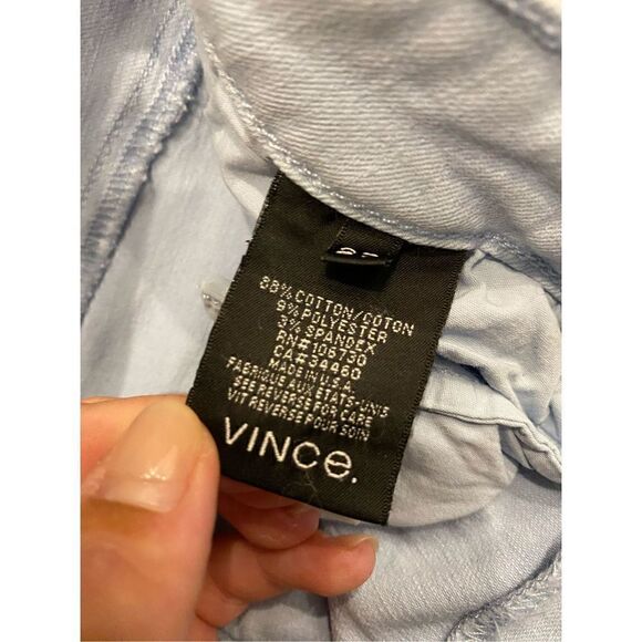 Vince Ankle Cropped Skinny Jeans in Chambray size 27 - Picture 6 of 7